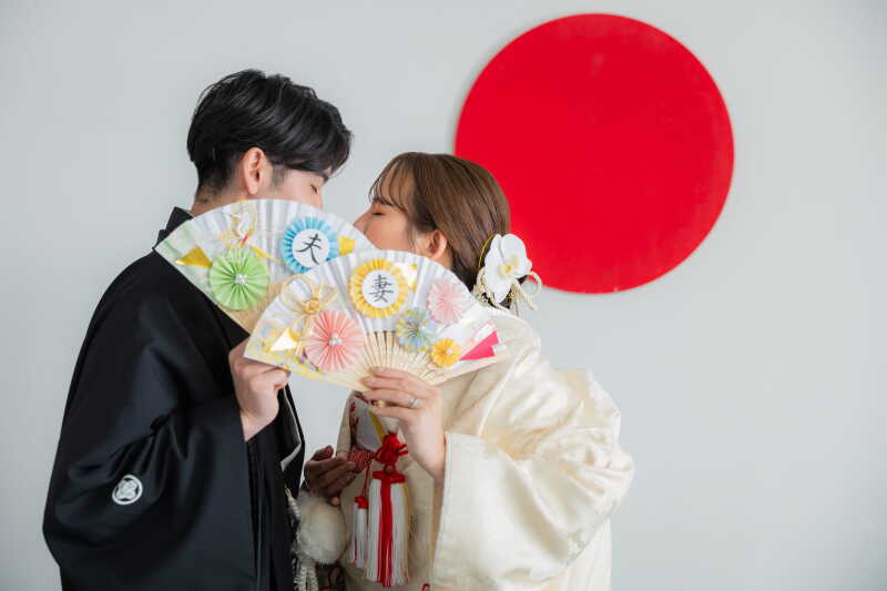 日の丸背景で！