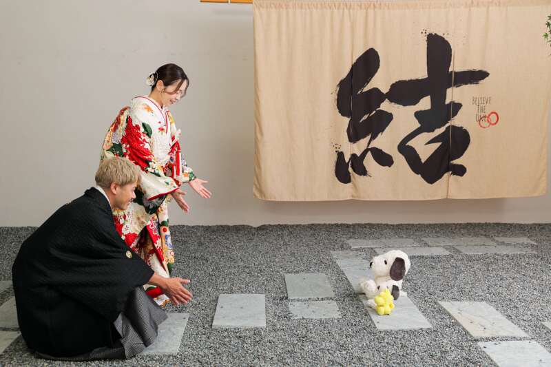 ぬいぐるみと一緒に