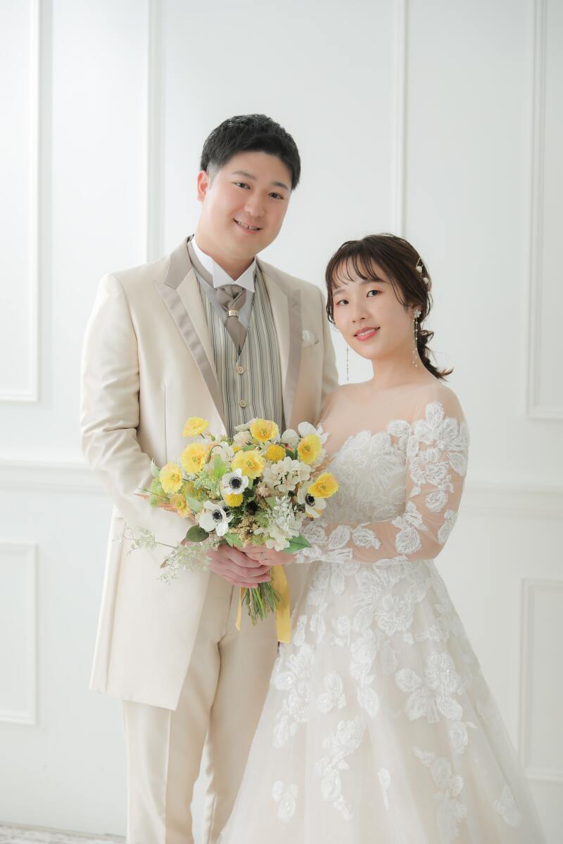 ブーケを囲んで