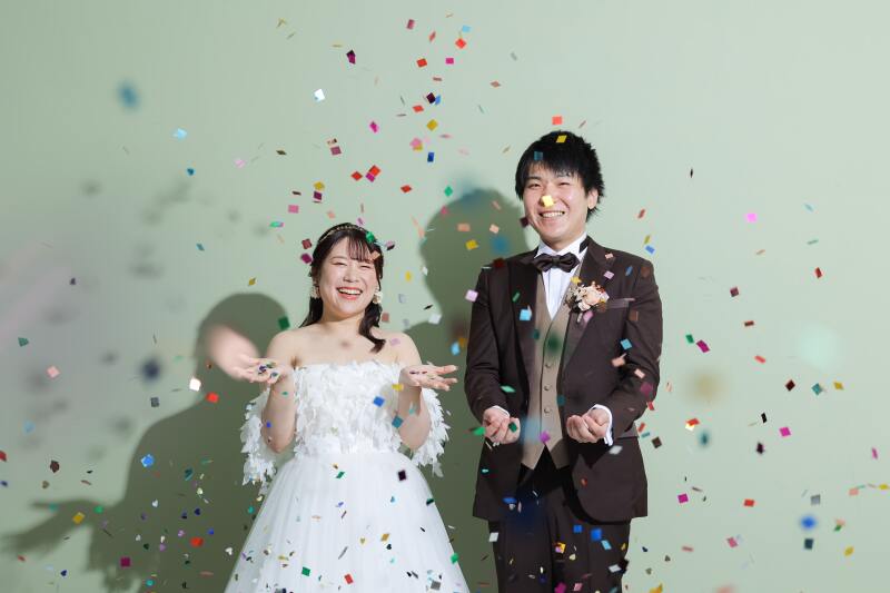 コンフェッティで