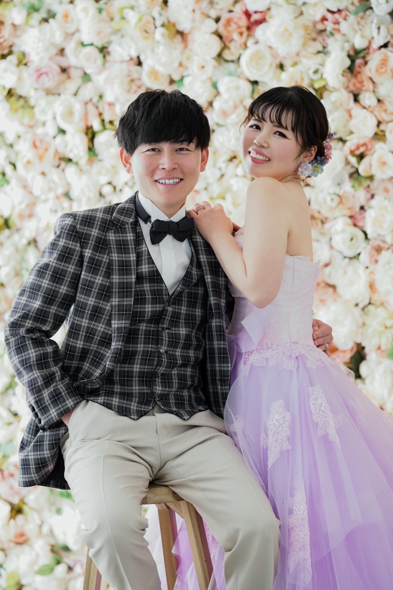 衣装を変えてカラードレスで