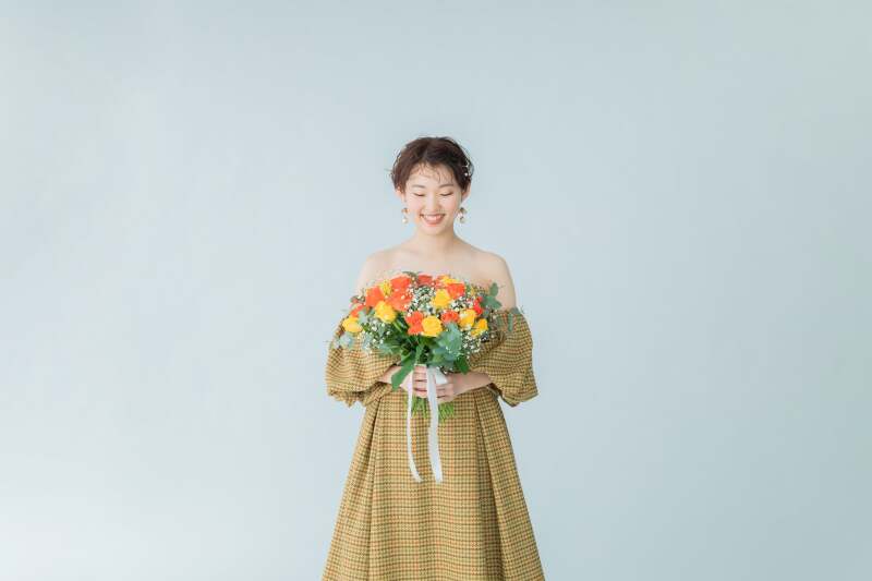 洋装スタジオをカラードレスで！