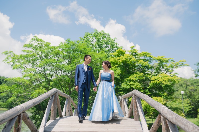 青空！新緑！橋！