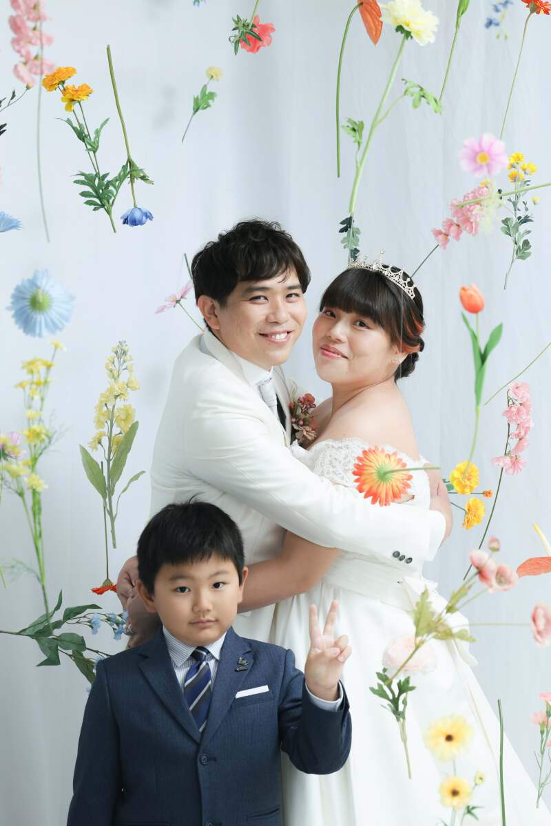 お花のカーテン