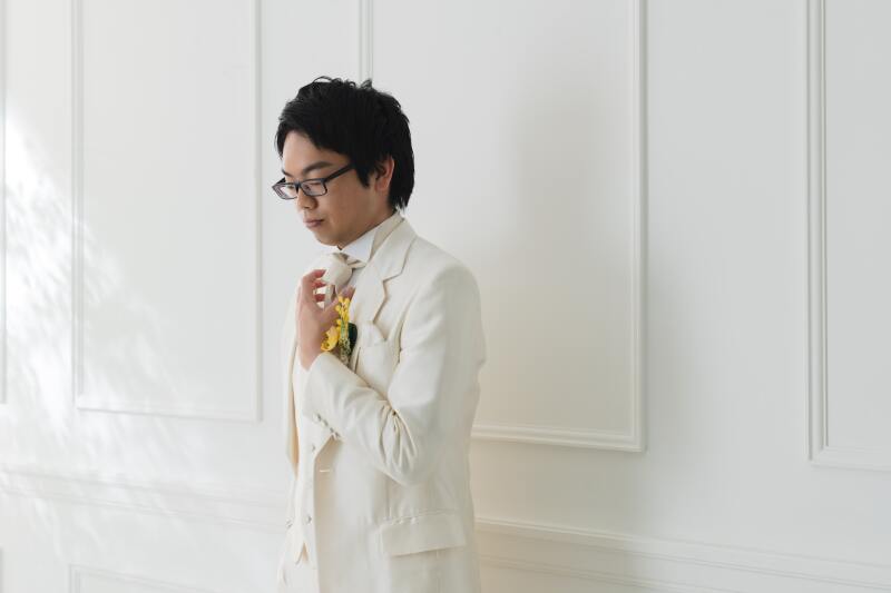 新郎様のソロカットも