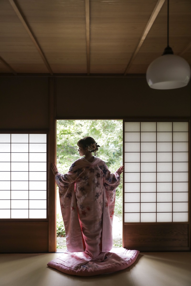 お着物の後ろ姿も！