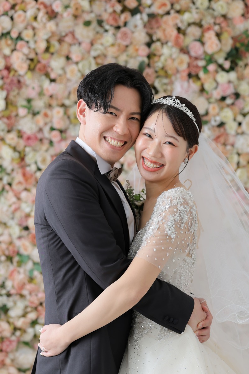 お花に囲まれて！