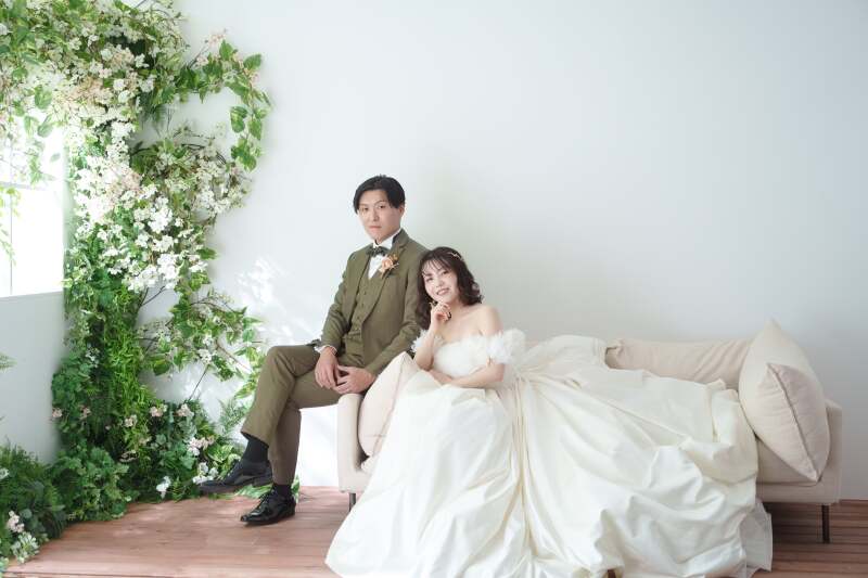 ボタニカルの背景にチェンジ