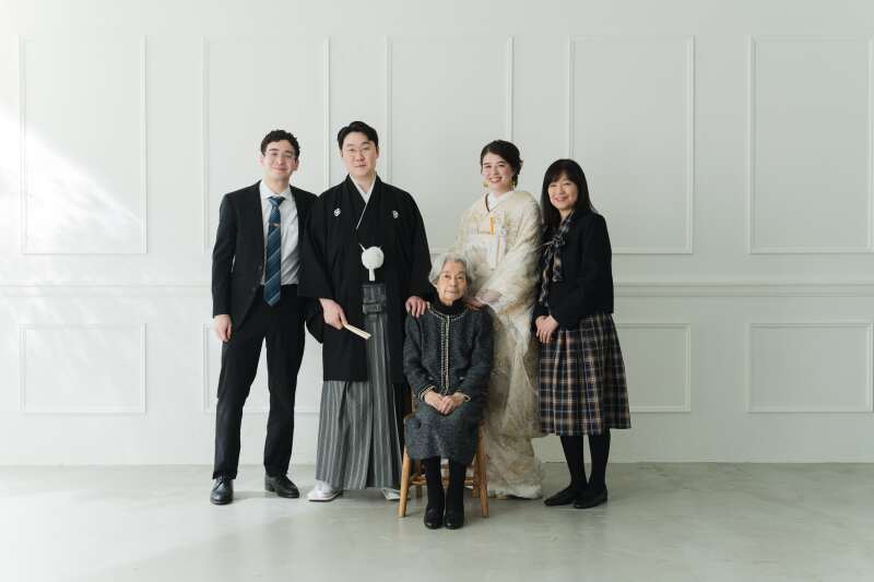 まずは、ご家族様での撮影から