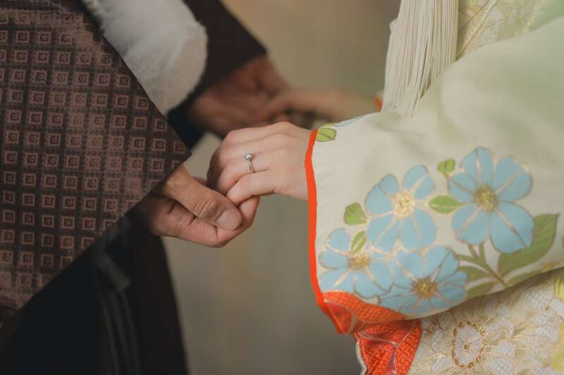 指輪ショットから