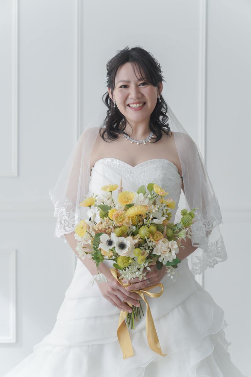 撮影小物のブーケと一緒に!!