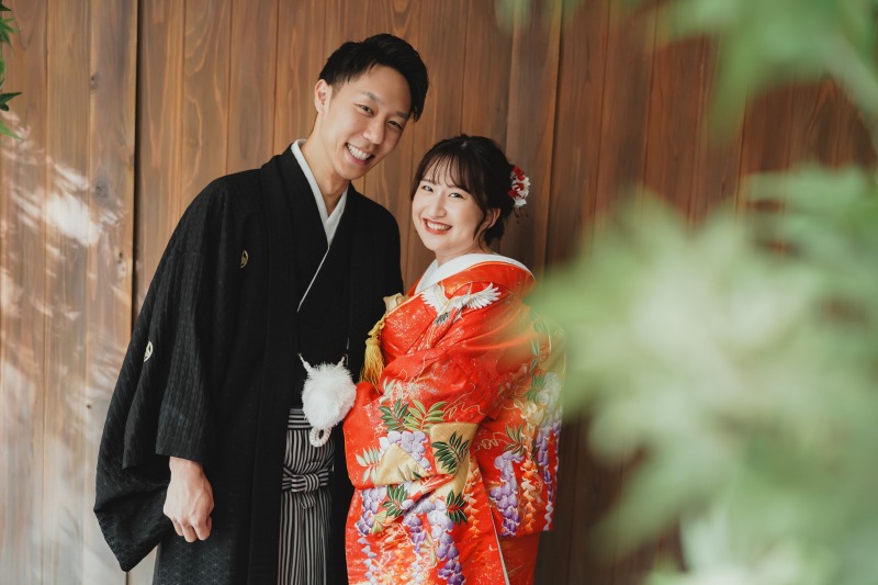 お二人の撮影スタートです。