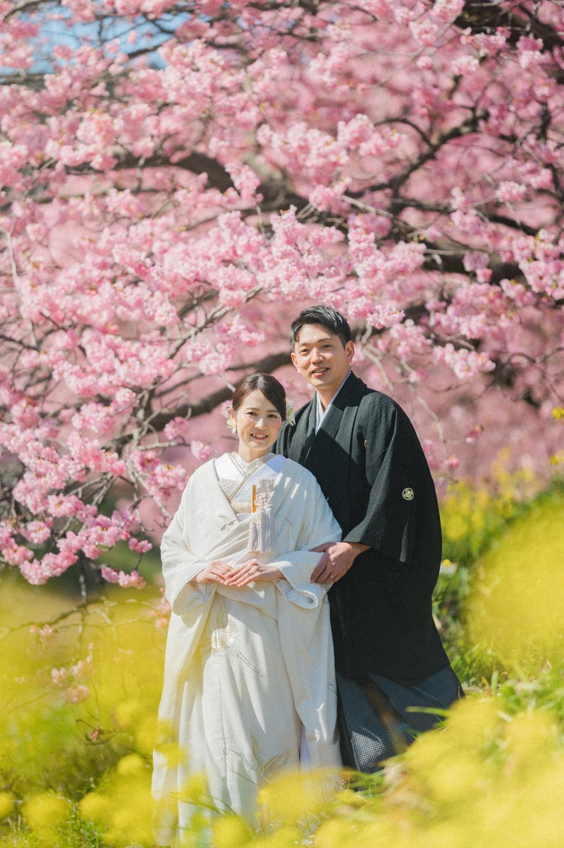 菜の花×河津桜