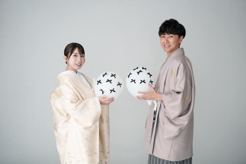 フォトアイテムを使った写真も