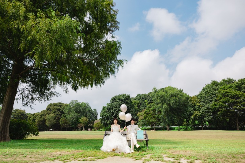 自然豊かな公園とお持ち込みアイテムと一緒に
