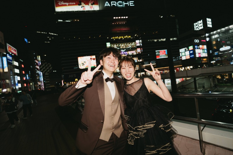 最後は、ラフにピース