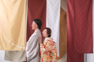 屋内庭園スタジオにて