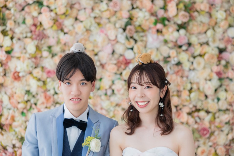 フォトアイテムを使った写真も