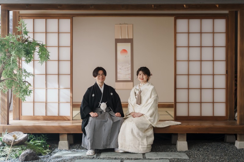 縁側でのんびり