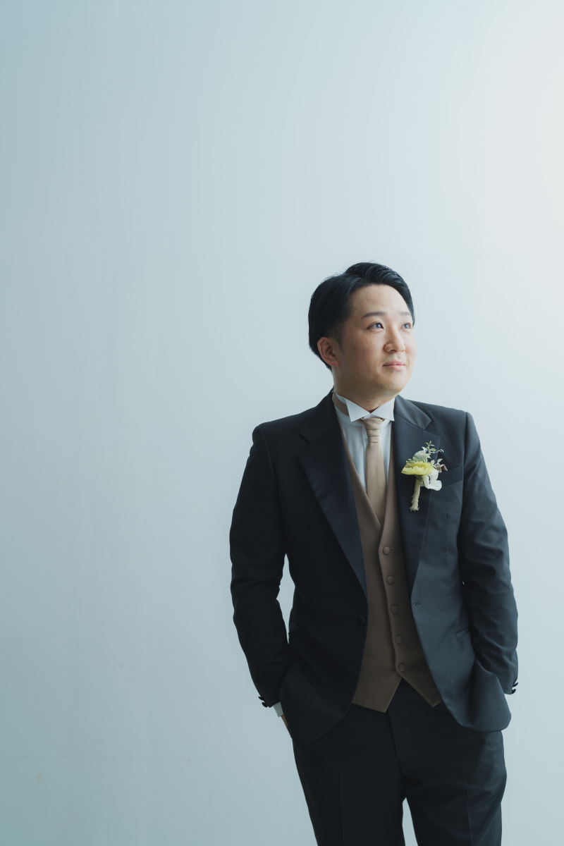 新郎様もかっこよく