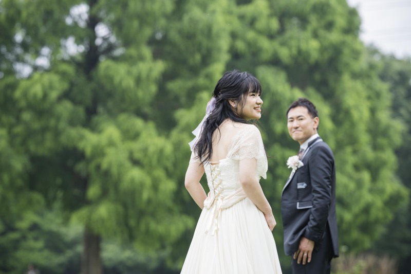 この日はダウンスタイルで。