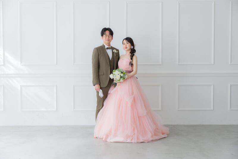 お二人の撮影スタートです。