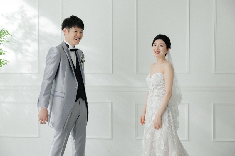 続いて洋装撮影へ