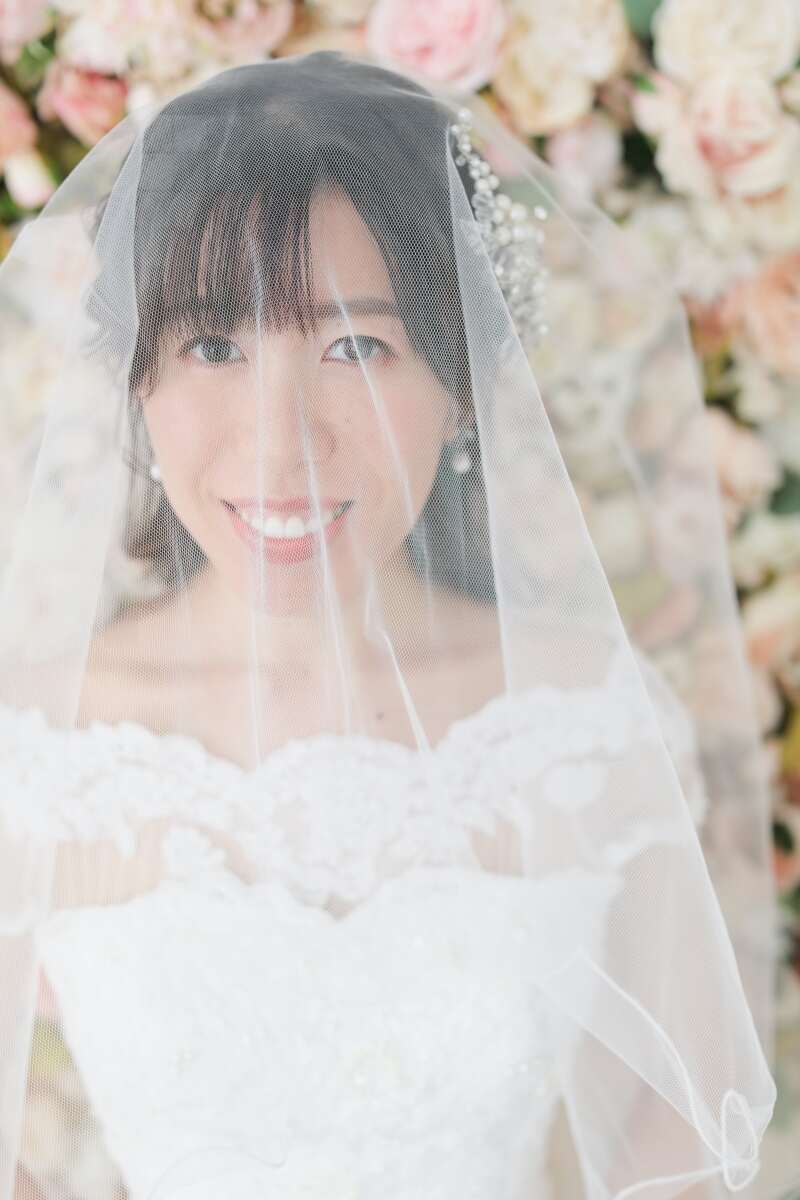 ベールを被って