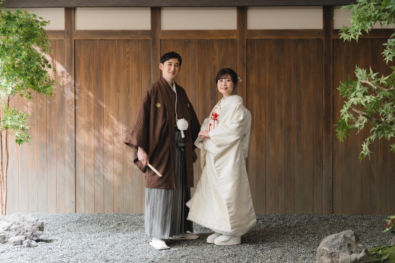 お二人の撮影スタートです。