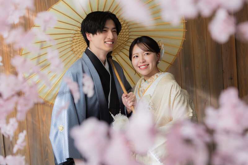 二人でお花見。