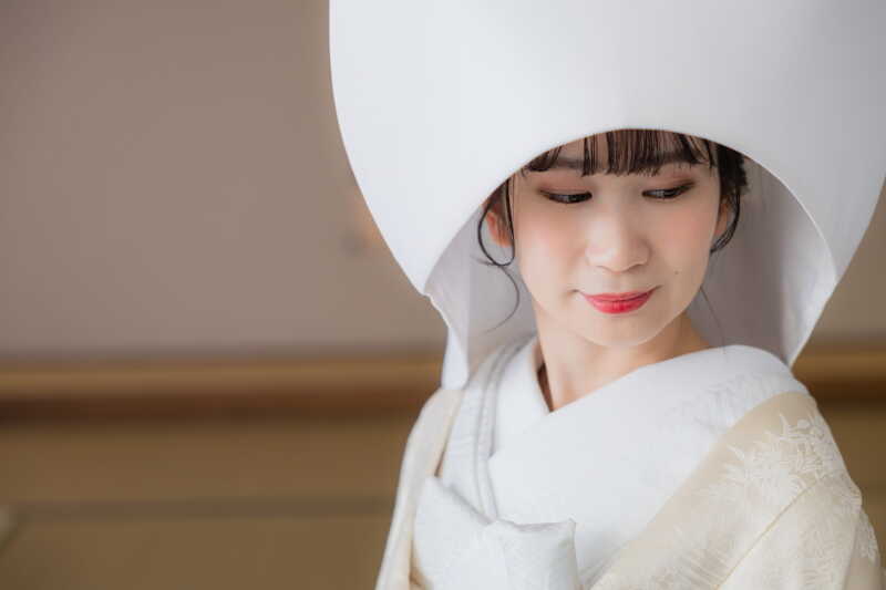 伝統的で美しい綿帽子