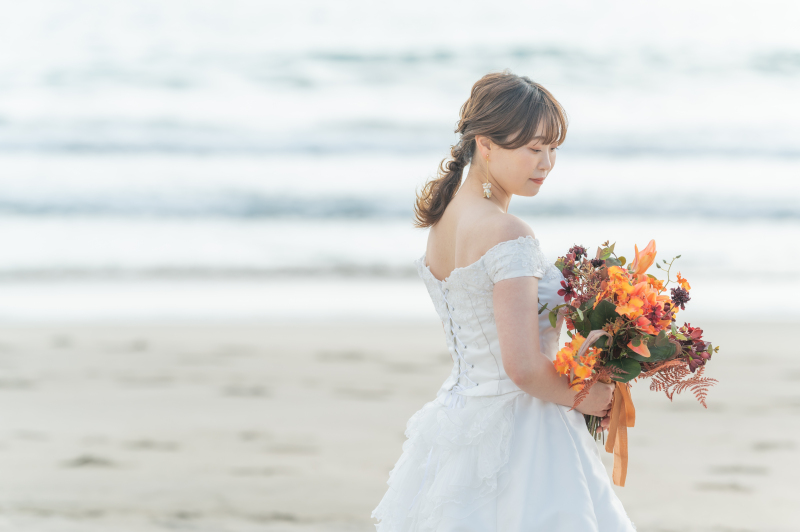新婦様のソロカット。