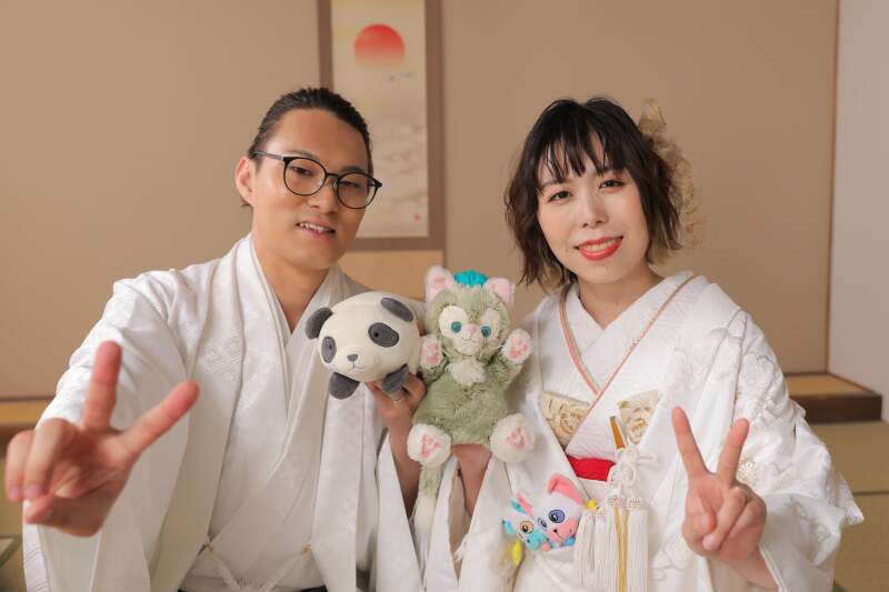 最後はピースで!