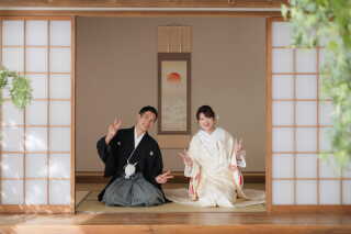 屋内庭園でアイテムを使った撮影！