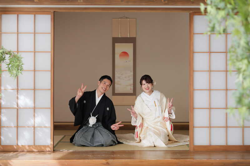 屋内庭園でアイテムを使った撮影！