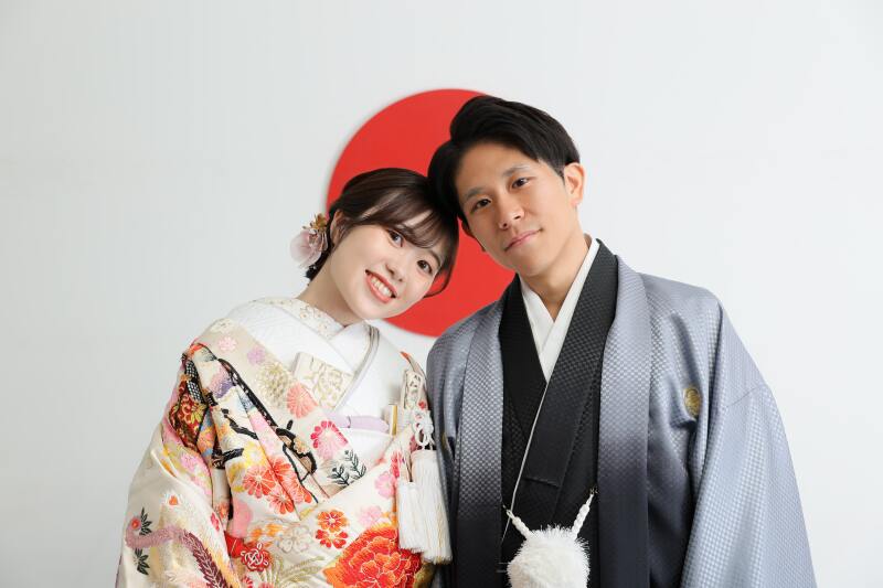 屋内庭園で笑顔いっぱいの撮影！