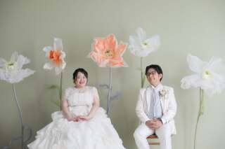 洋装のハウススタジオで