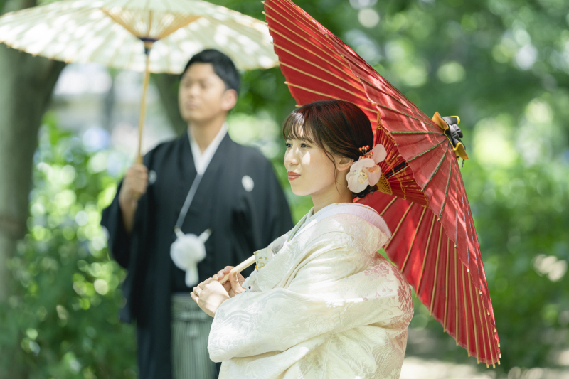 和傘を使ったショットも!