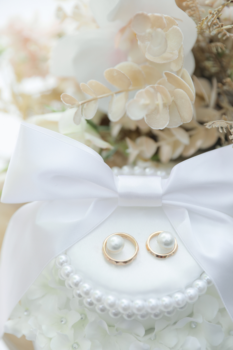 指輪もしっかりと