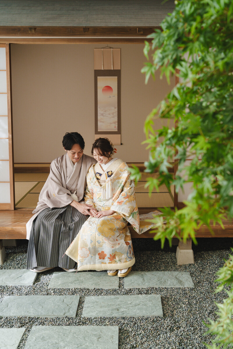 縁側でゆっくりと