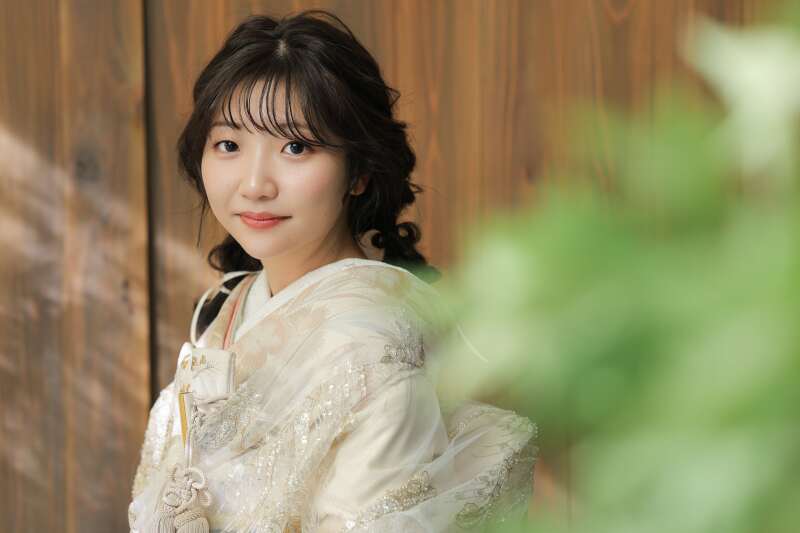 和装でも甘めキュートに!