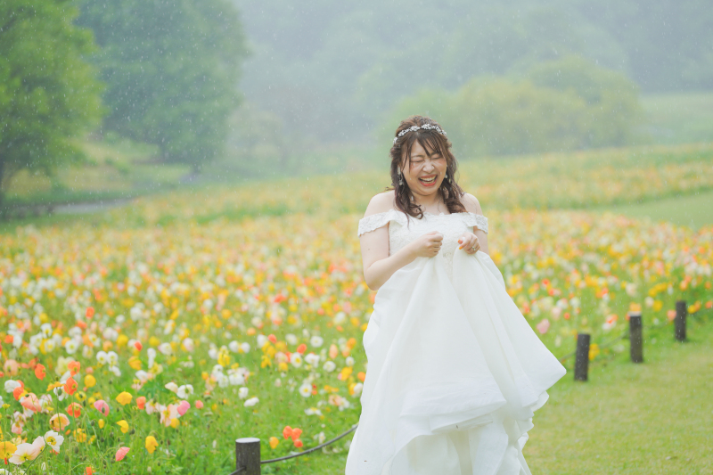 もう土砂降り。