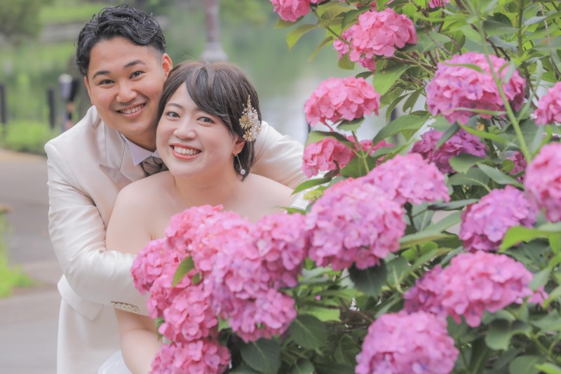 満開の紫陽花も!