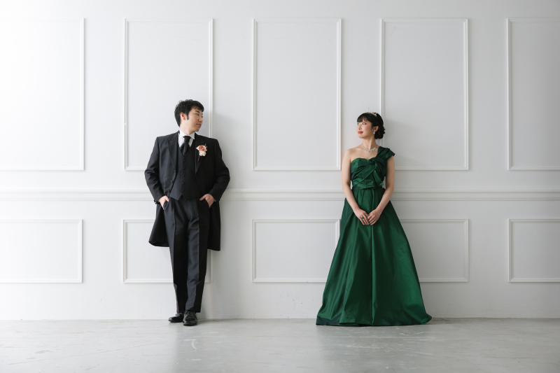 無地背景のため衣装がより映えます