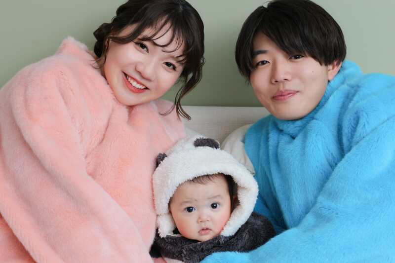 和装と着ぐるみで個性あふれる撮影♡