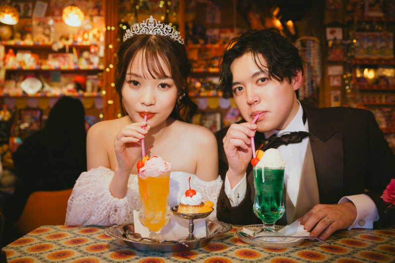 カラフルなクリームソーダ！