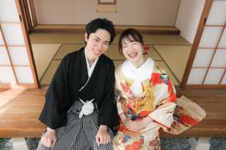 笑顔溢れる屋内庭園撮影！