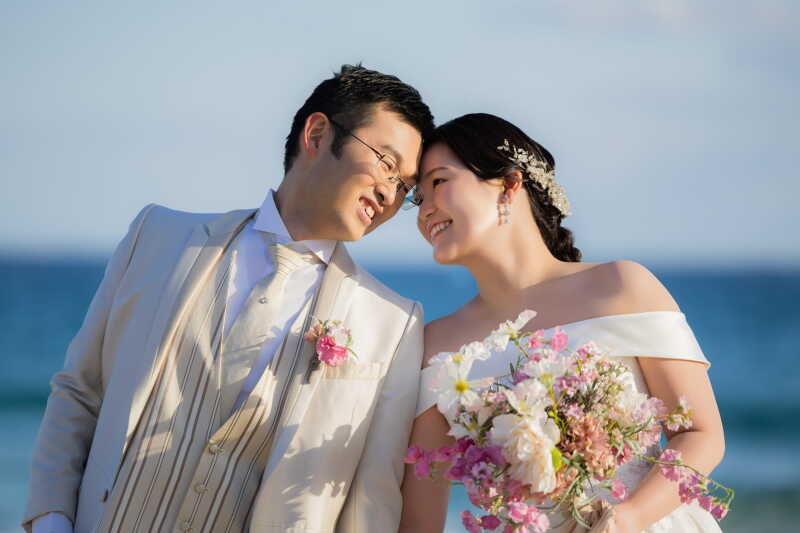 最後はおでこを合わせて！！