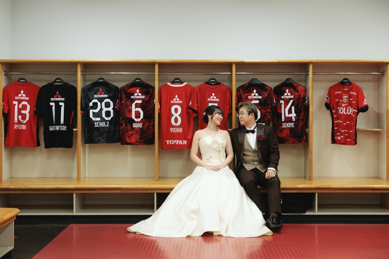 ロッカールームで