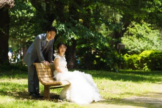 緑に包まれた撮影